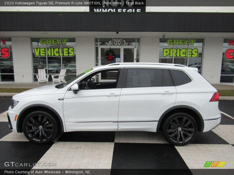 Pure White / Titan Black 2020 Volkswagen Tiguan SEL Premium R-Line 4MOTION