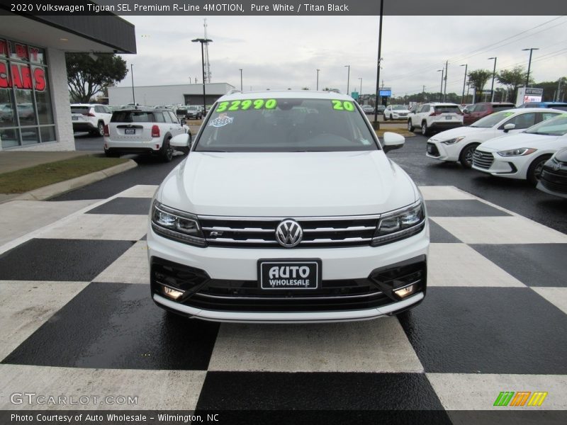 Pure White / Titan Black 2020 Volkswagen Tiguan SEL Premium R-Line 4MOTION