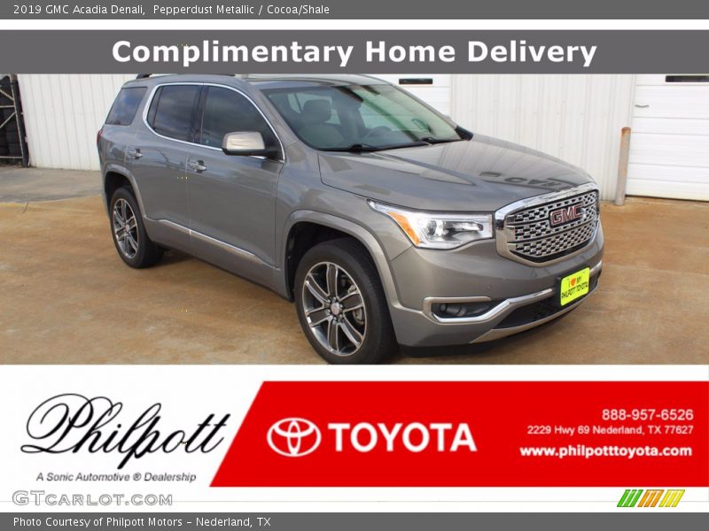 Pepperdust Metallic / Cocoa/Shale 2019 GMC Acadia Denali