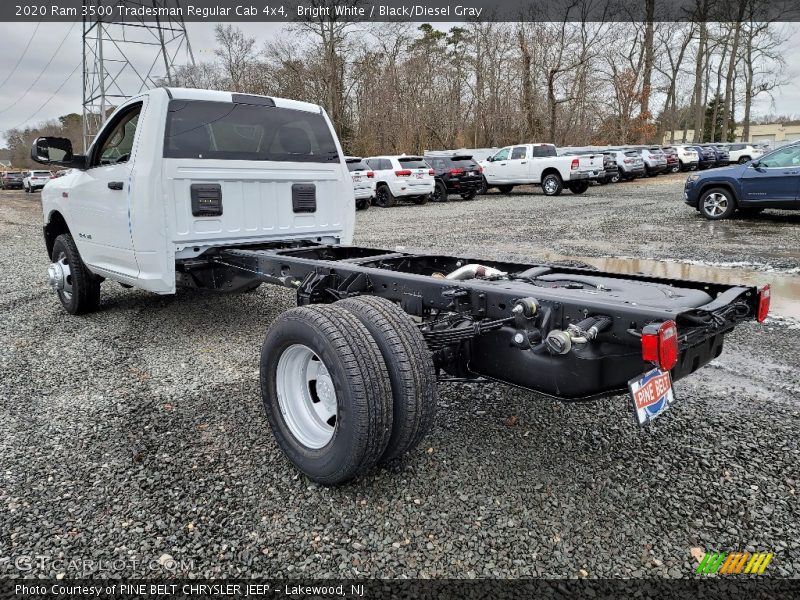 Bright White / Black/Diesel Gray 2020 Ram 3500 Tradesman Regular Cab 4x4