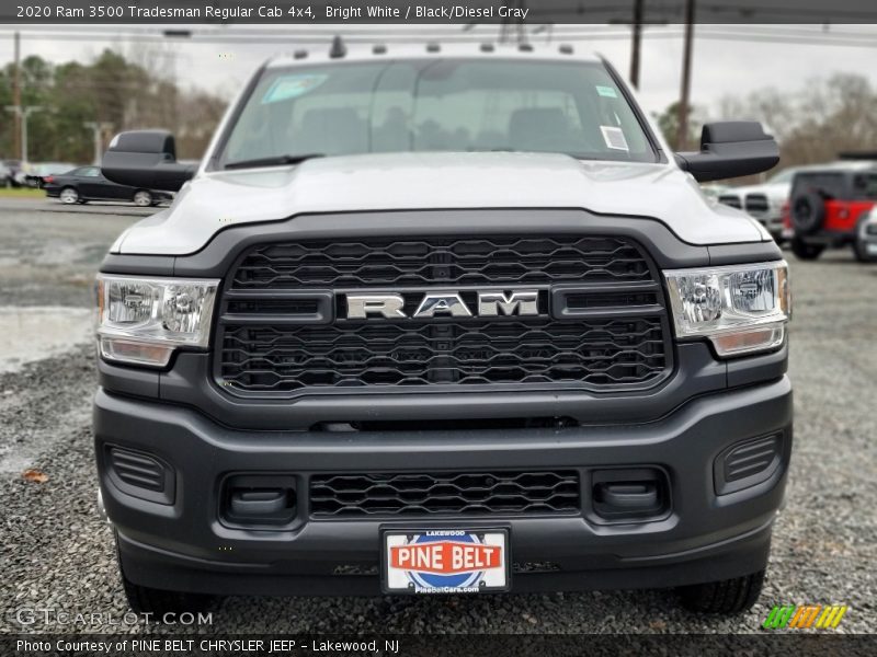 Bright White / Black/Diesel Gray 2020 Ram 3500 Tradesman Regular Cab 4x4