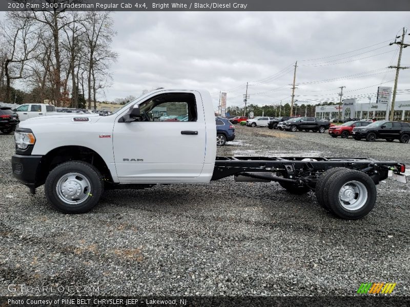 Bright White / Black/Diesel Gray 2020 Ram 3500 Tradesman Regular Cab 4x4