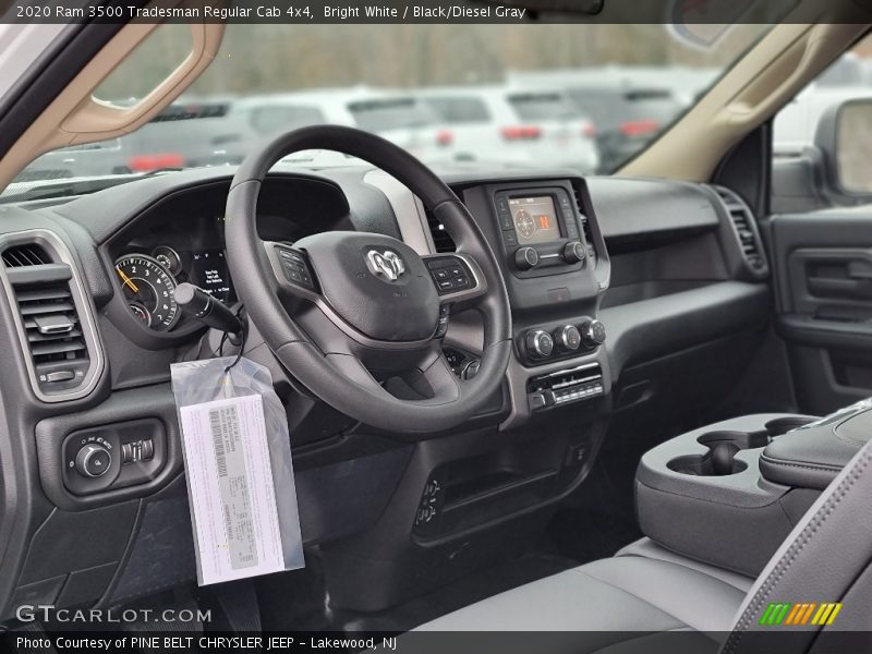 Bright White / Black/Diesel Gray 2020 Ram 3500 Tradesman Regular Cab 4x4
