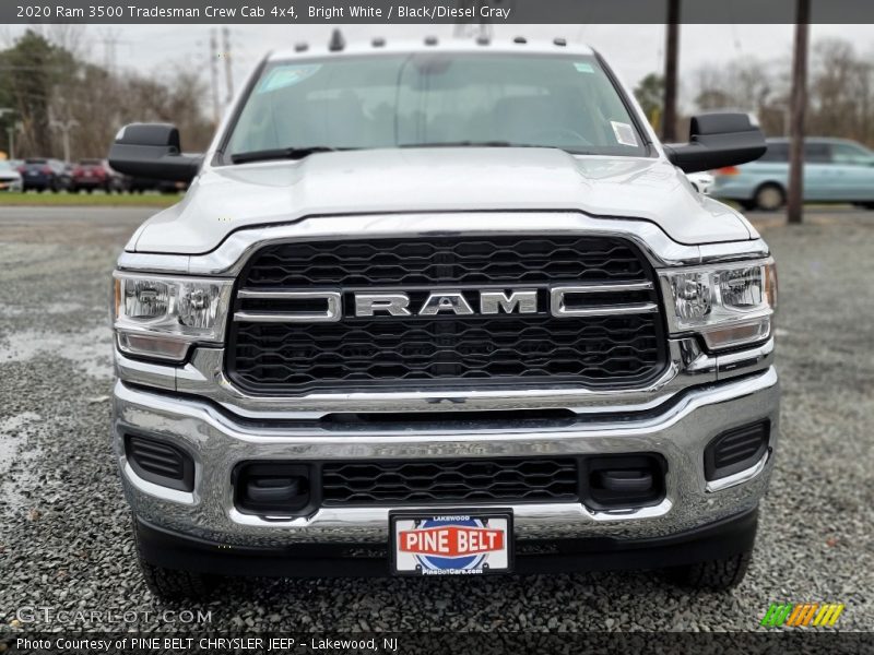 Bright White / Black/Diesel Gray 2020 Ram 3500 Tradesman Crew Cab 4x4