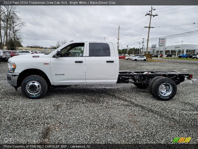 Bright White / Black/Diesel Gray 2020 Ram 3500 Tradesman Crew Cab 4x4