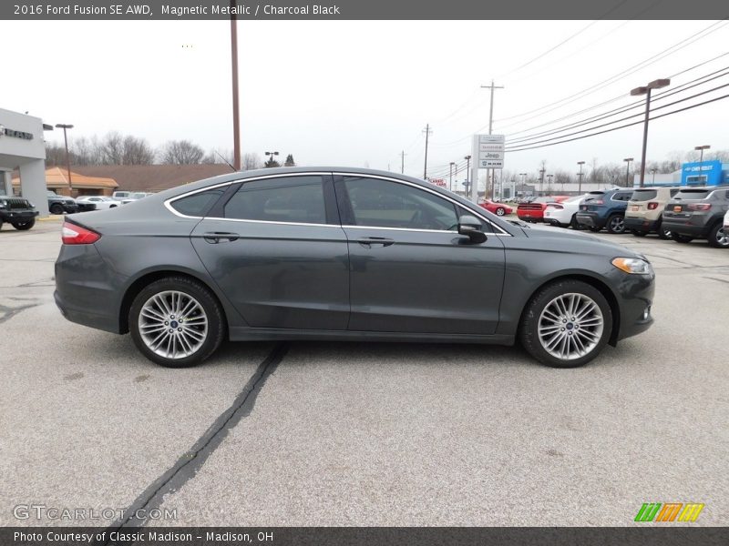 Magnetic Metallic / Charcoal Black 2016 Ford Fusion SE AWD