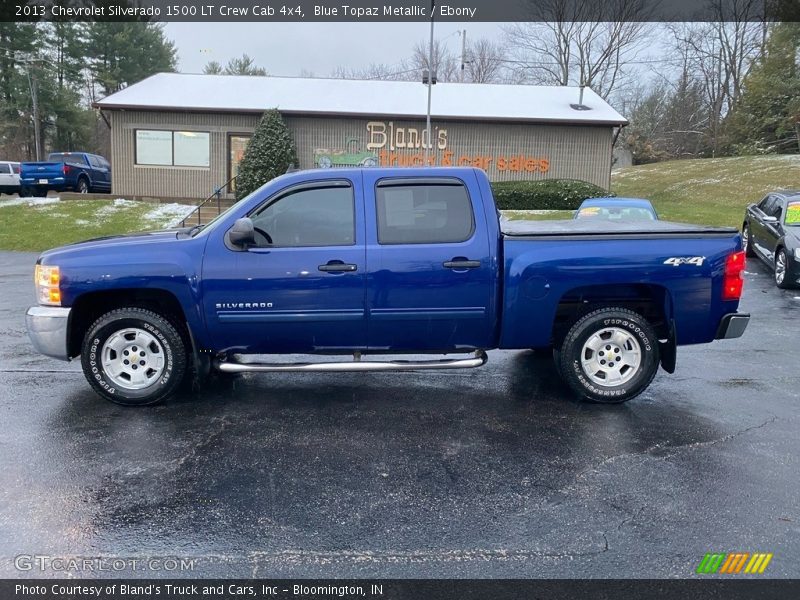 Blue Topaz Metallic / Ebony 2013 Chevrolet Silverado 1500 LT Crew Cab 4x4