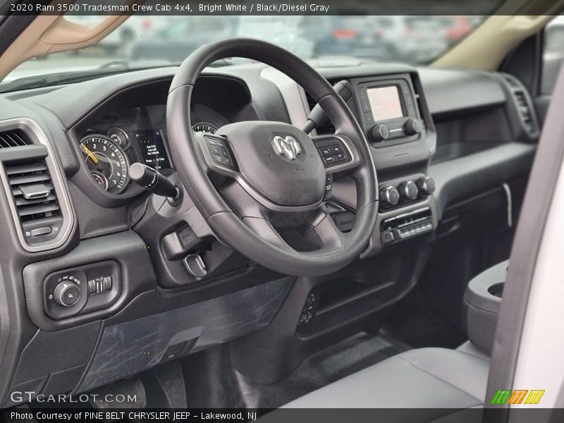 Bright White / Black/Diesel Gray 2020 Ram 3500 Tradesman Crew Cab 4x4