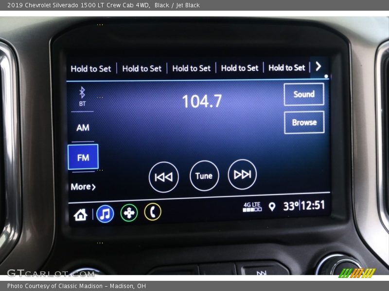 Black / Jet Black 2019 Chevrolet Silverado 1500 LT Crew Cab 4WD