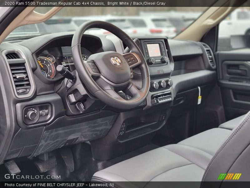 Bright White / Black/Diesel Gray 2020 Ram 5500 Tradesman Regular Cab 4x4 Chassis