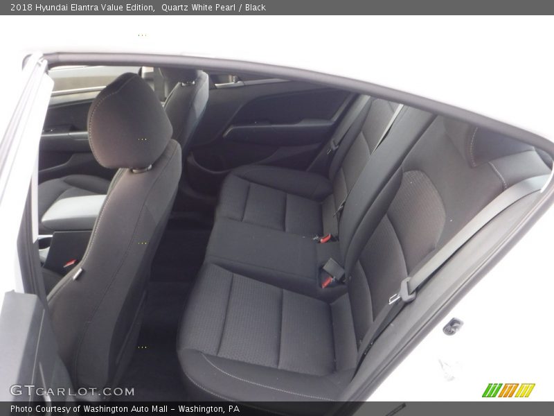 Quartz White Pearl / Black 2018 Hyundai Elantra Value Edition