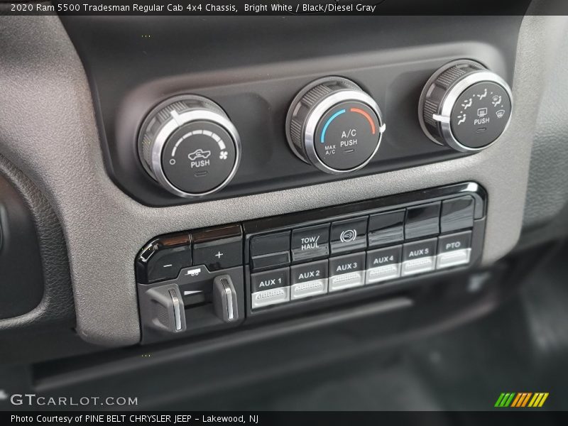 Bright White / Black/Diesel Gray 2020 Ram 5500 Tradesman Regular Cab 4x4 Chassis