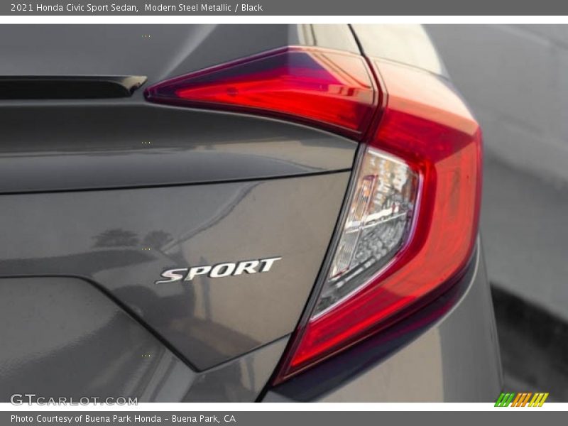 Modern Steel Metallic / Black 2021 Honda Civic Sport Sedan