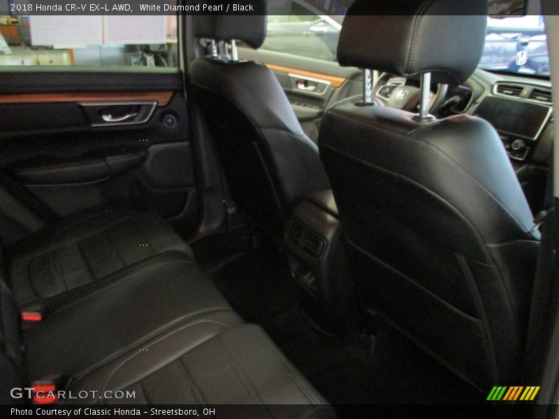 White Diamond Pearl / Black 2018 Honda CR-V EX-L AWD