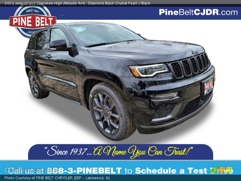 Diamond Black Crystal Pearl / Black 2021 Jeep Grand Cherokee High Altitude 4x4