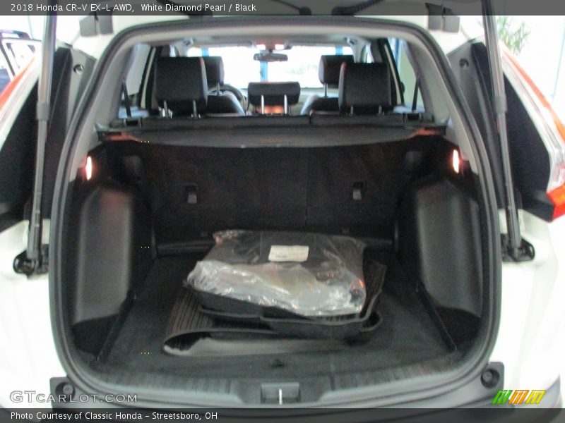 White Diamond Pearl / Black 2018 Honda CR-V EX-L AWD