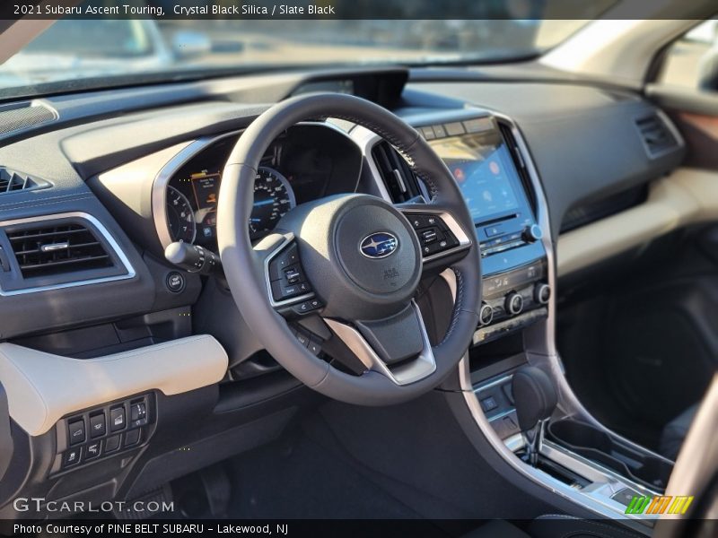 Crystal Black Silica / Slate Black 2021 Subaru Ascent Touring