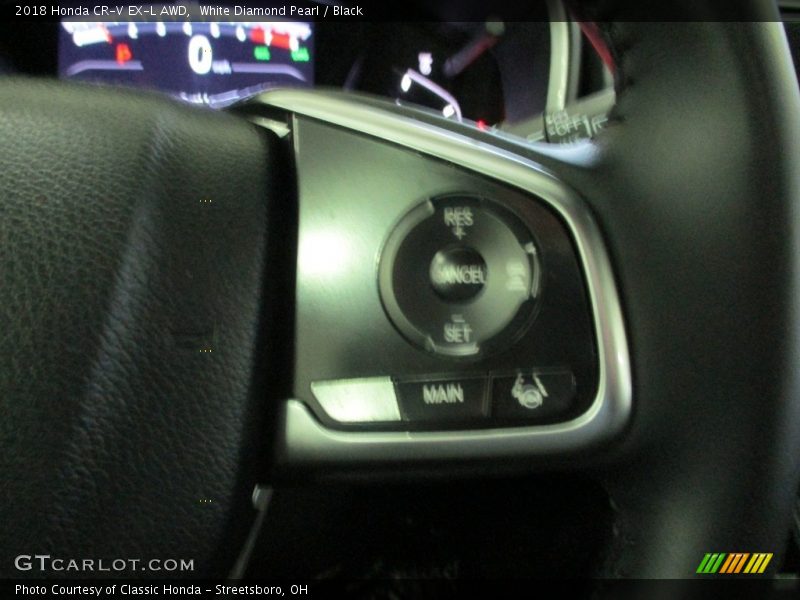 White Diamond Pearl / Black 2018 Honda CR-V EX-L AWD