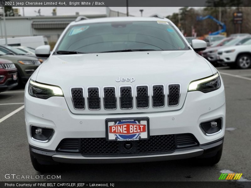 Bright White / Black 2021 Jeep Cherokee Limited 4x4