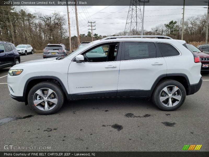 Bright White / Black 2021 Jeep Cherokee Limited 4x4