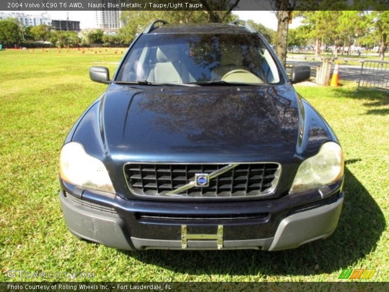 Nautic Blue Metallic / Taupe/Light Taupe 2004 Volvo XC90 T6 AWD