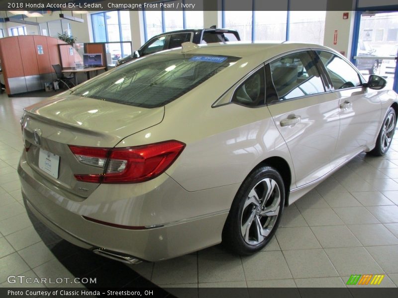 Champagne Frost Pearl / Ivory 2018 Honda Accord EX-L Sedan