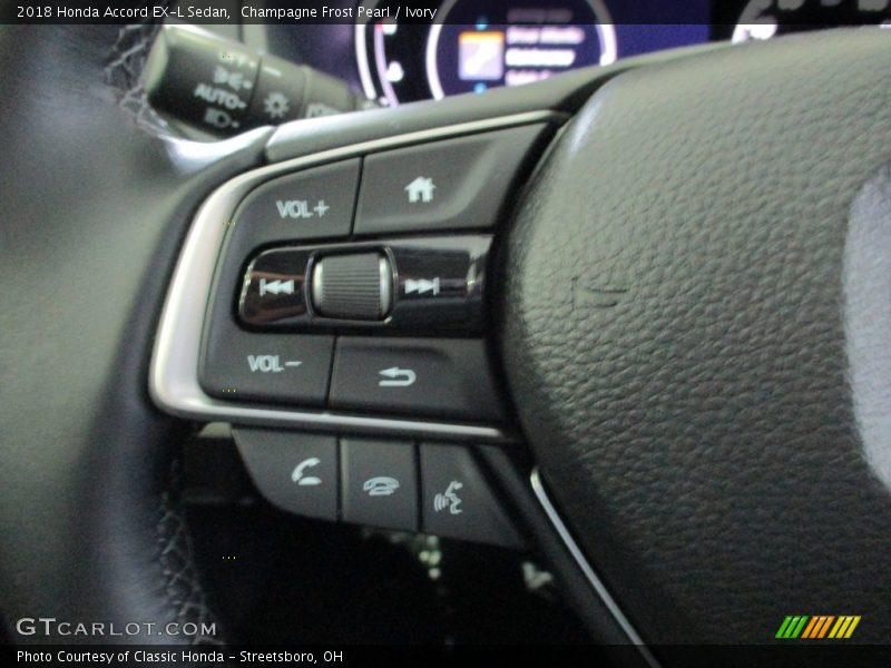 Champagne Frost Pearl / Ivory 2018 Honda Accord EX-L Sedan