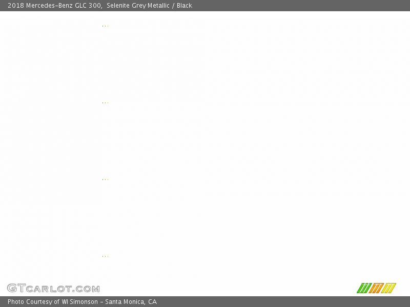 Selenite Grey Metallic / Black 2018 Mercedes-Benz GLC 300