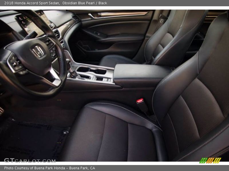 Obsidian Blue Pearl / Black 2018 Honda Accord Sport Sedan