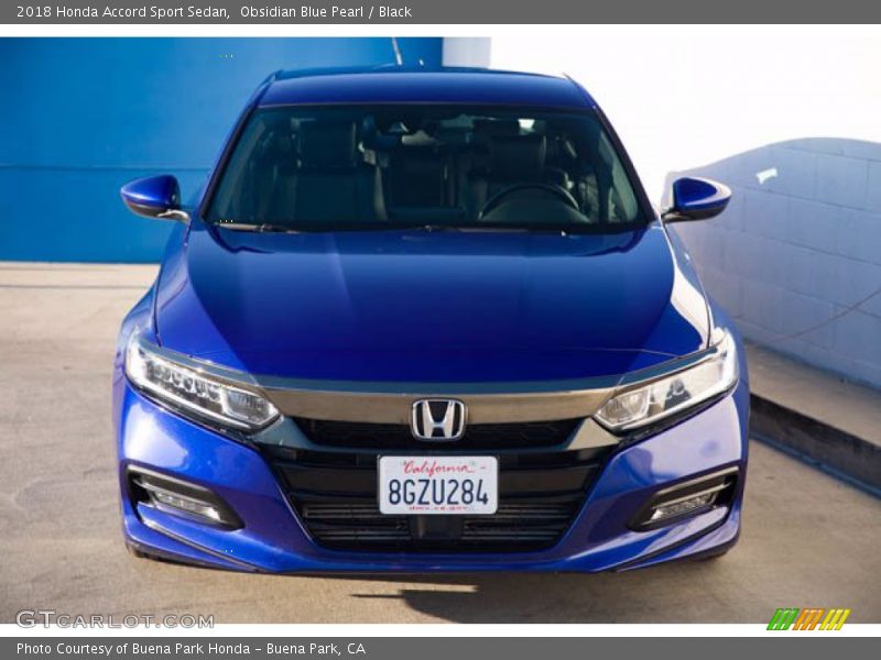 Obsidian Blue Pearl / Black 2018 Honda Accord Sport Sedan