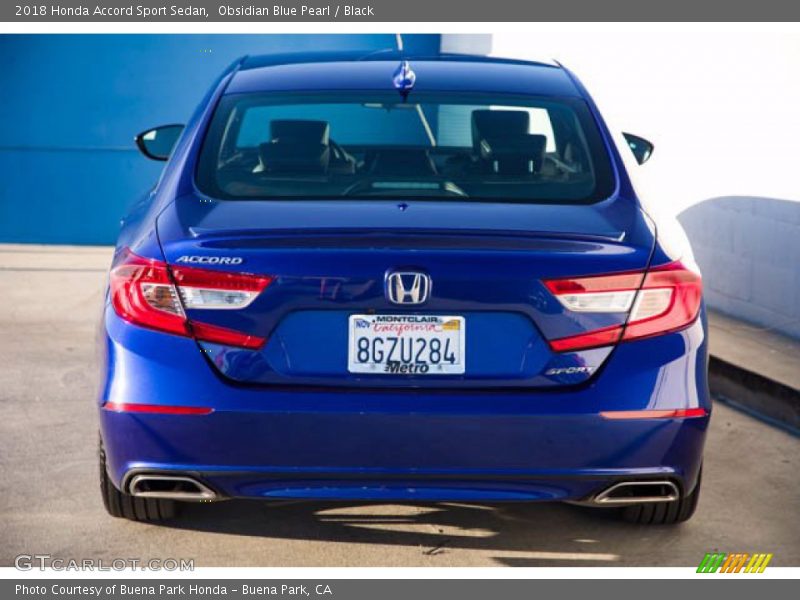 Obsidian Blue Pearl / Black 2018 Honda Accord Sport Sedan