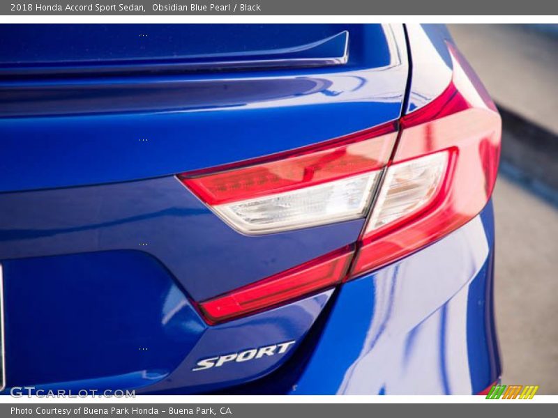 Obsidian Blue Pearl / Black 2018 Honda Accord Sport Sedan