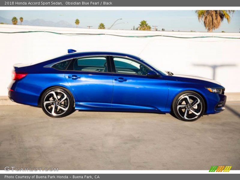 Obsidian Blue Pearl / Black 2018 Honda Accord Sport Sedan