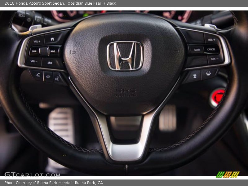 Obsidian Blue Pearl / Black 2018 Honda Accord Sport Sedan