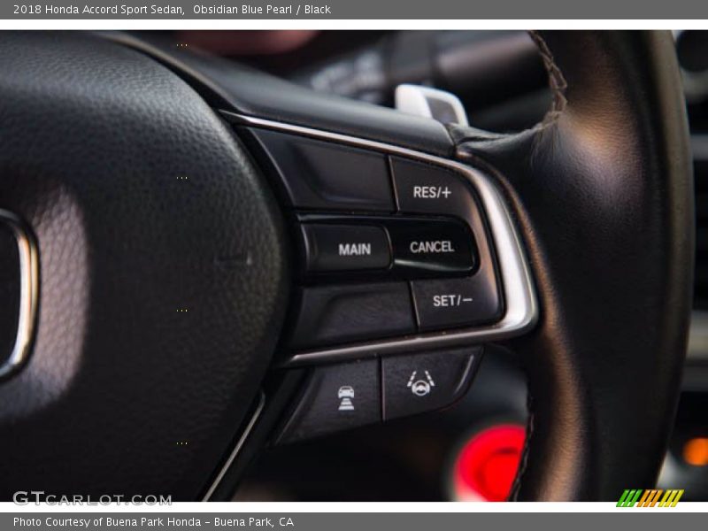 Obsidian Blue Pearl / Black 2018 Honda Accord Sport Sedan