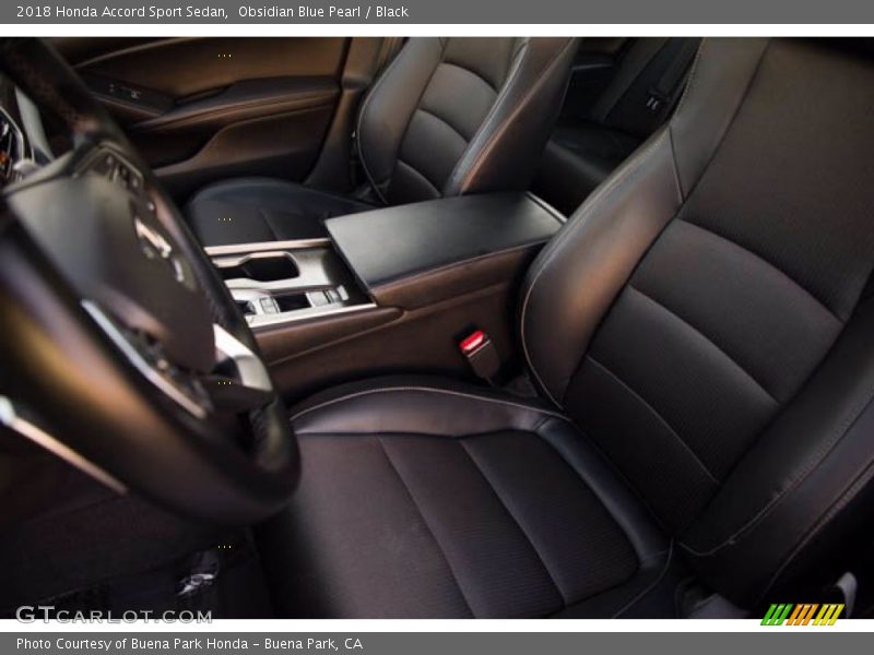 Obsidian Blue Pearl / Black 2018 Honda Accord Sport Sedan
