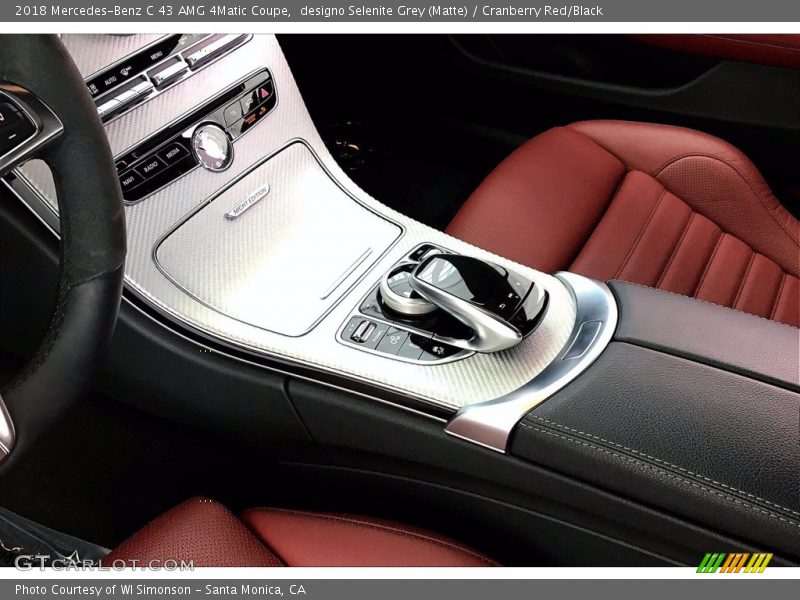 designo Selenite Grey (Matte) / Cranberry Red/Black 2018 Mercedes-Benz C 43 AMG 4Matic Coupe
