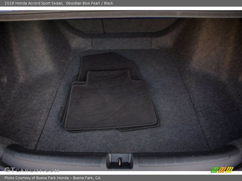 Obsidian Blue Pearl / Black 2018 Honda Accord Sport Sedan