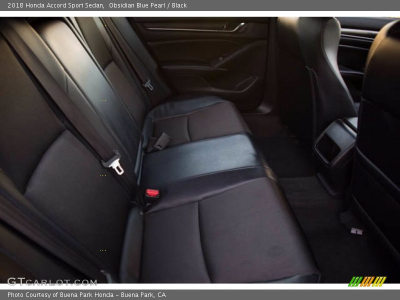 Obsidian Blue Pearl / Black 2018 Honda Accord Sport Sedan