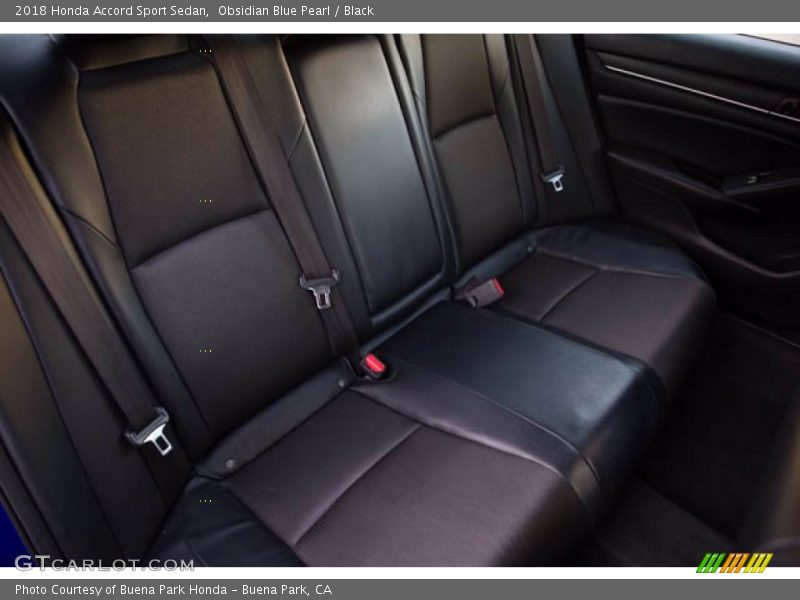Obsidian Blue Pearl / Black 2018 Honda Accord Sport Sedan