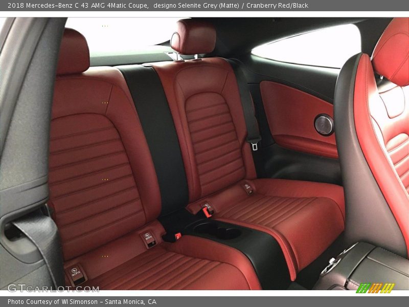 designo Selenite Grey (Matte) / Cranberry Red/Black 2018 Mercedes-Benz C 43 AMG 4Matic Coupe