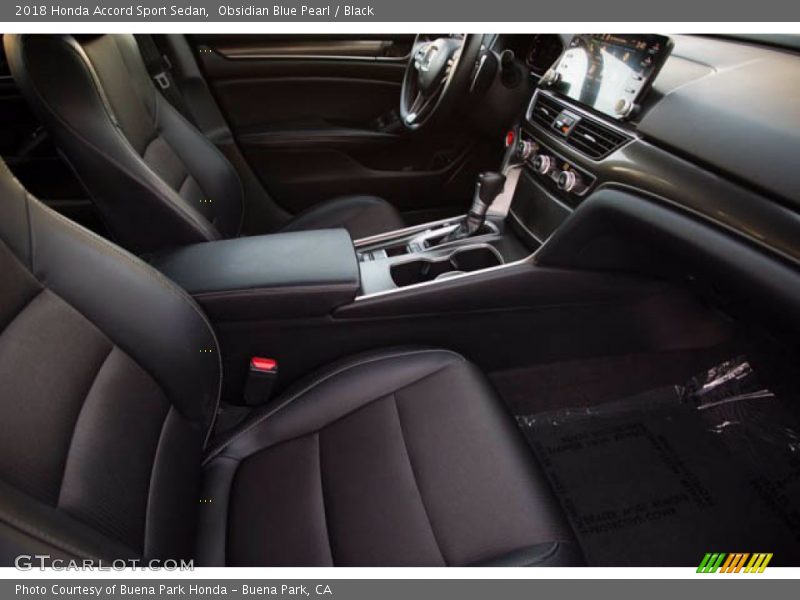 Obsidian Blue Pearl / Black 2018 Honda Accord Sport Sedan