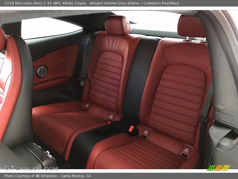designo Selenite Grey (Matte) / Cranberry Red/Black 2018 Mercedes-Benz C 43 AMG 4Matic Coupe