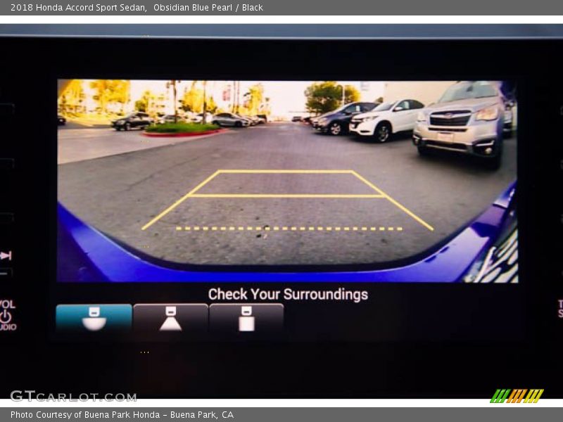Obsidian Blue Pearl / Black 2018 Honda Accord Sport Sedan