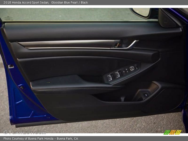 Obsidian Blue Pearl / Black 2018 Honda Accord Sport Sedan
