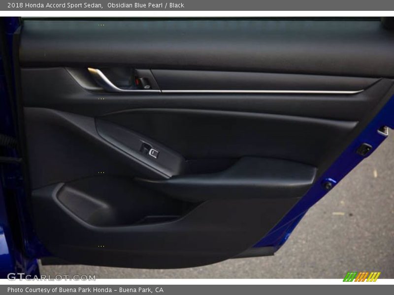 Obsidian Blue Pearl / Black 2018 Honda Accord Sport Sedan
