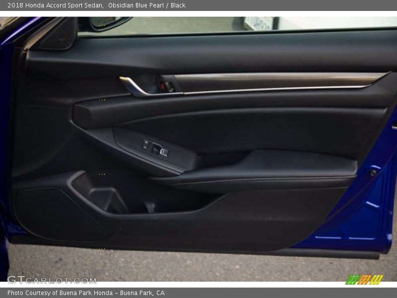 Obsidian Blue Pearl / Black 2018 Honda Accord Sport Sedan