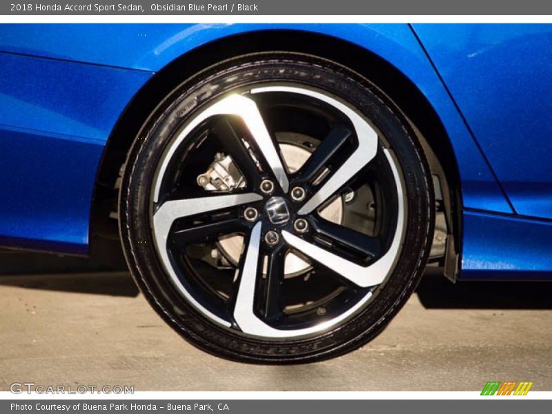 Obsidian Blue Pearl / Black 2018 Honda Accord Sport Sedan
