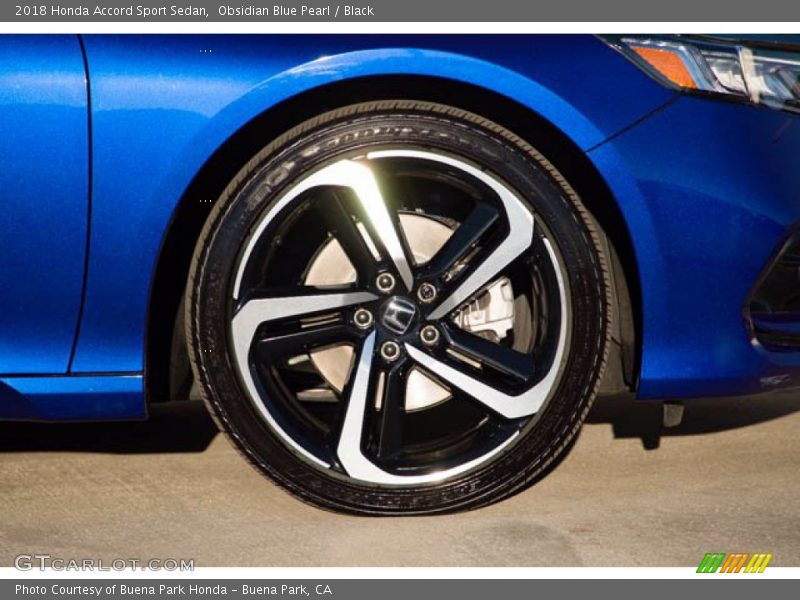 Obsidian Blue Pearl / Black 2018 Honda Accord Sport Sedan