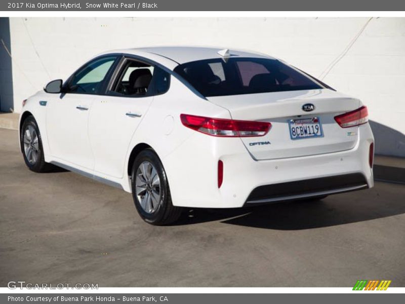 Snow White Pearl / Black 2017 Kia Optima Hybrid
